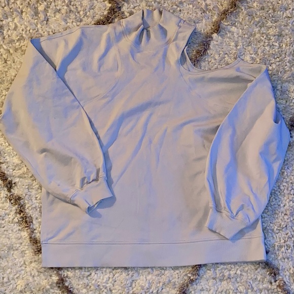 Like NEW! Lululemon OneShoulder LA Sweatshirt - Picture 3 of 5
